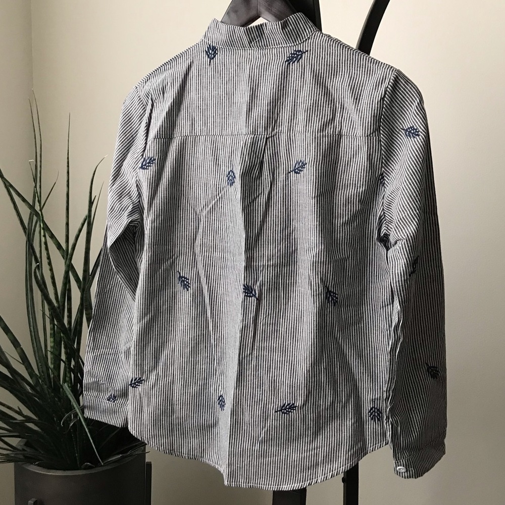 Lightweight embroidered striped shirt - Picture 4 of 6